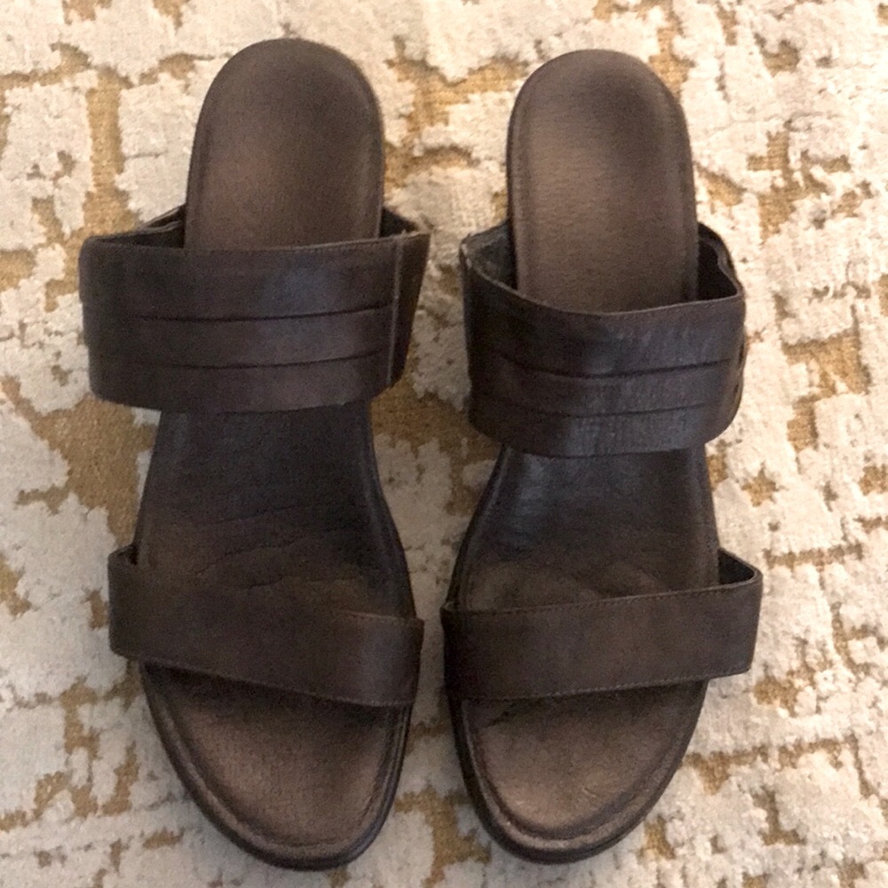 NAOT Bronze Metallic Dress Sandals